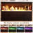 43'' Modern Kitchen Island With Storage,island Table With Led Lights & Cabinet For Kitchen
