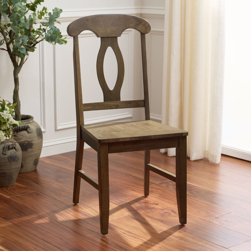 Chaise d'appoint Ottie, Chêne foncé