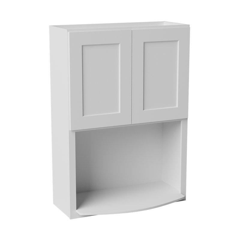 Armoire murale à micro-ondes, 30" W x 42" H x 17" D, Blanc