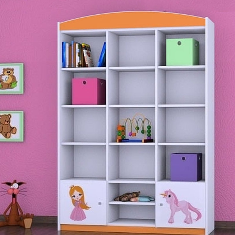Meredith 183cm H X 132cm W Kids Cube, Orange