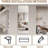 56"X 15" Inch Full Body Round Corner Mirror For Living Room Bedroom Cloakroom Wall Hanging With Hanging Hole High Quality 5Mm Silver Mirror  Explosionproof Glass-2062329070