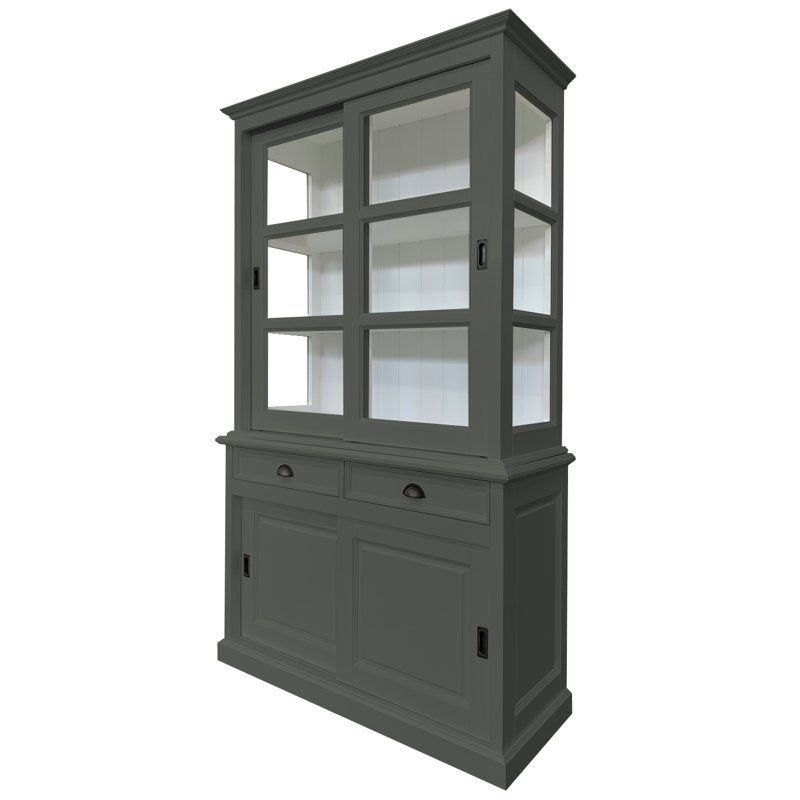 Benjamin-James Display Cabinet, Green Grey