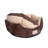 Faux Fur Bolster Pet Bed