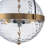 4-Light Dimmable Dimpled Glass Pendant