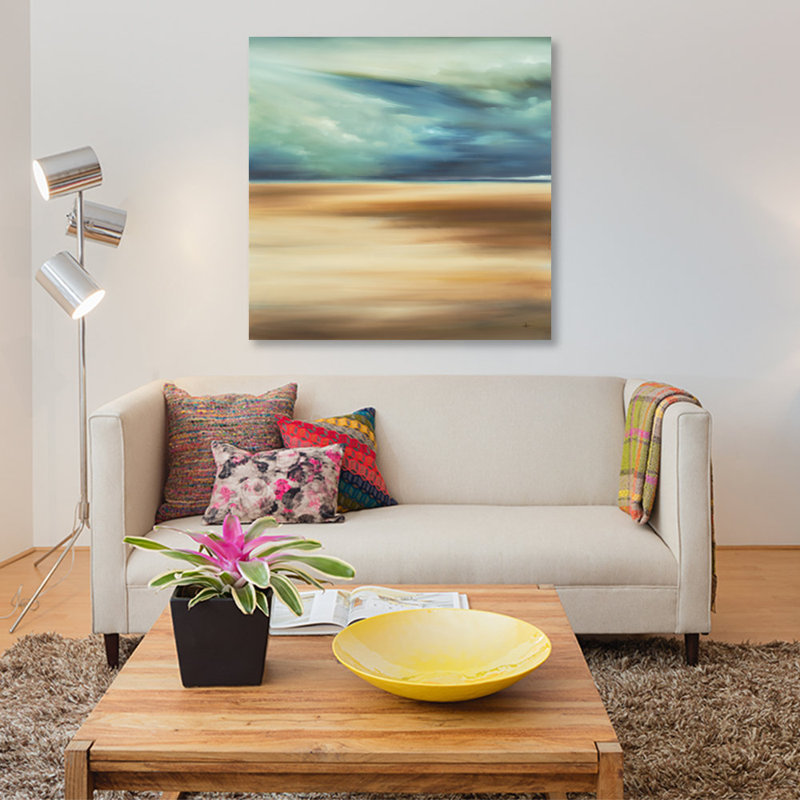 « scape 109 », impression sur toile, H 37 po x l 37 po x P 1,5 po, Pas de tapis, Toile tendue