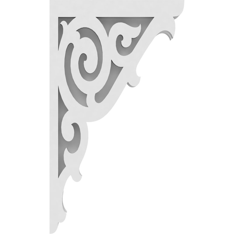 Corbeau en PVC de qualité architecturale Athens, H 13 po x l 7,5 po x P 1,875 po