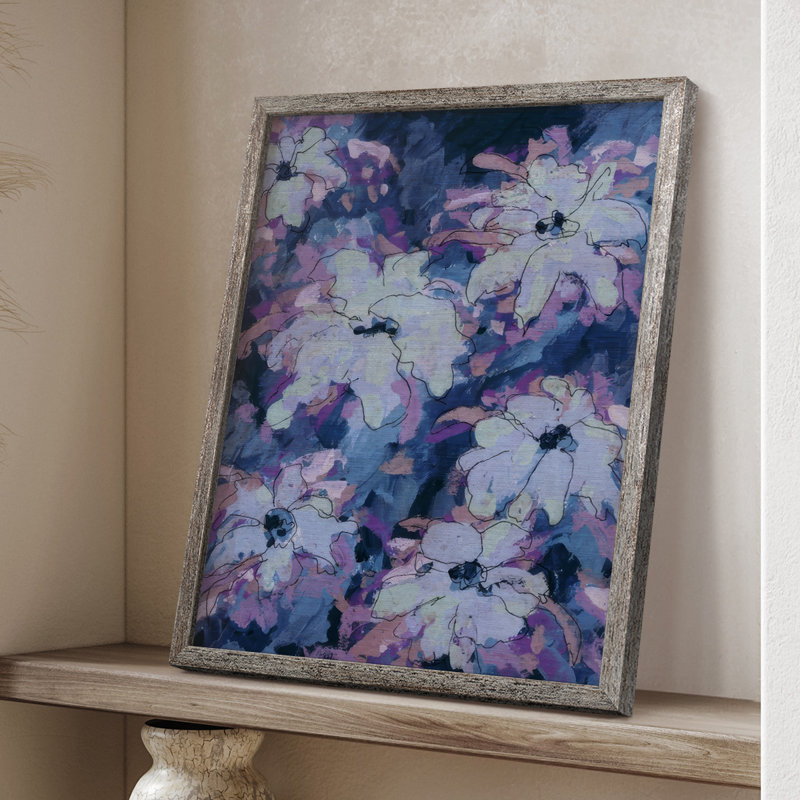 «Hidden Blooms II», reproduction encadrée - bois massif, H 11 po x l 9 po