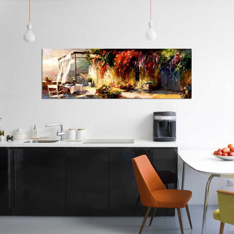 « romantique place », impression sur toile, H 12 po x l 36 po x P 1,5 po