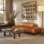 Lit de jour en cuir véritable Jasper-2095440212