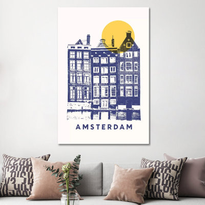 Amsterdam by Florent Bodart - Wrapped Canvas Gallery-Wrapped Canvas Giclée