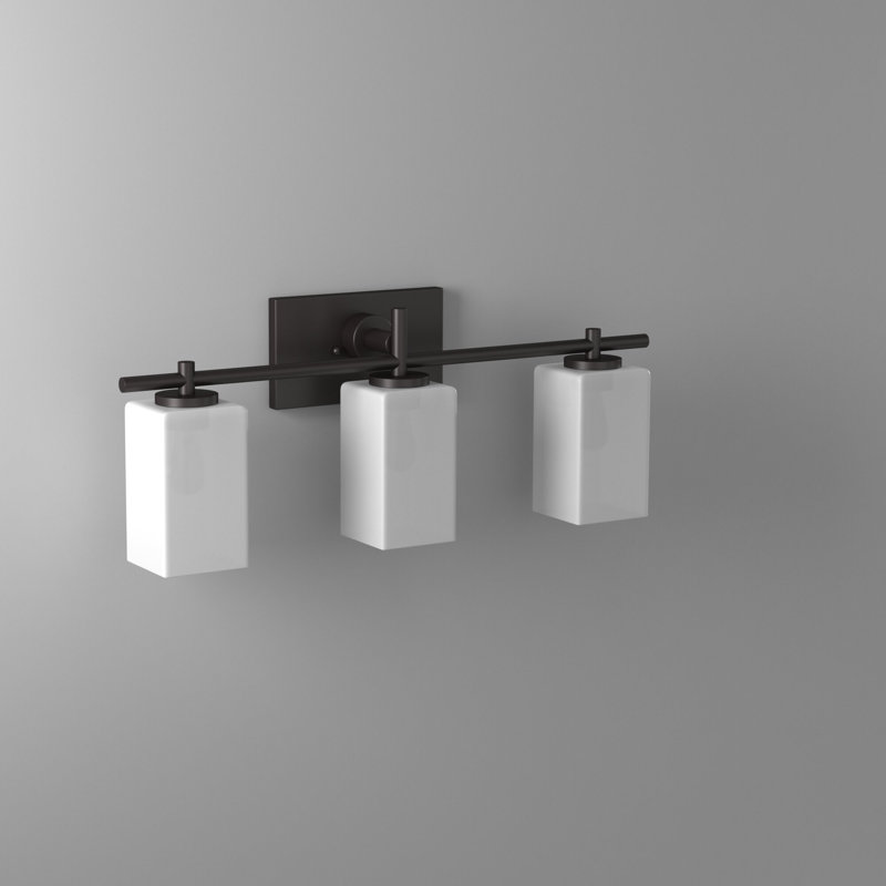 Éclairage pour meuble-lavabo 3 lumières Cachewissa, Bronze Biscayne