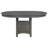 Oval Medium Grey Extension Leaf Dining Table