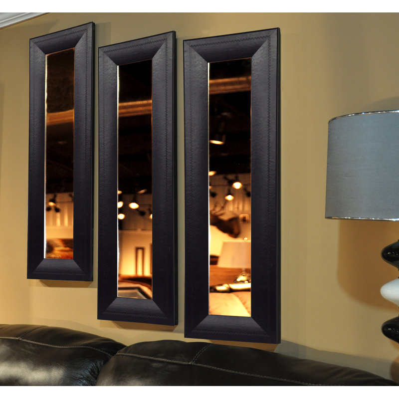 Ensemble de 3 miroirs à panneaux N Miami, H 29,75 po x l 11,75 po