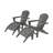 POLYWOOD South Beach 4-Piece Adirondack Set-9706376