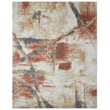 Bergren Wool Abstract Area Rug