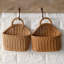 Panier de rangement Panier en rotin tissé suspendu en plastique respirant et minimaliste pour la maison-1794111810