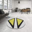 Tapis décoratif jaune Scaife-1187117617