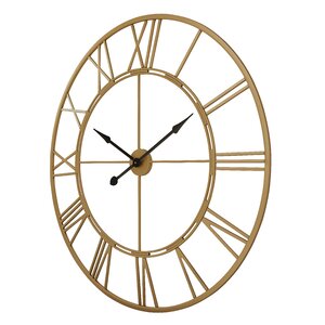 Oversized Roman Round Wall Clock, 43.5 Diameter