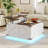 Farmhouse Lift Top LED Coffee Table With Storage-464484021