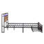 Queen Size Bed With Storage And , Rustic Look, Metal Platform, Noise- Frame Lights, Construction, Easy Assembly-1357598491