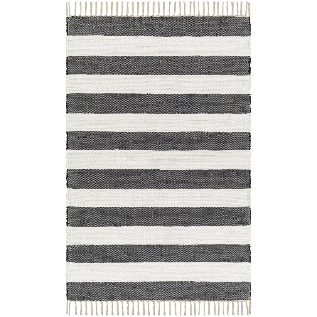 Anayah Cotton Striped Indoor Rug Dakota Fields Rug