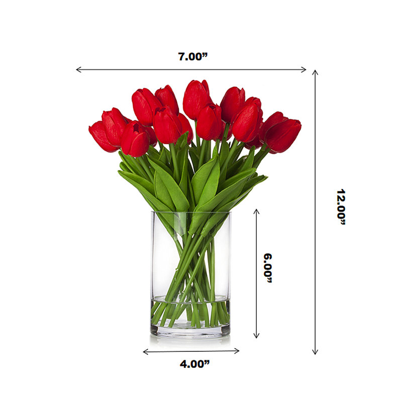 Centre de table Real Touch, Rouge