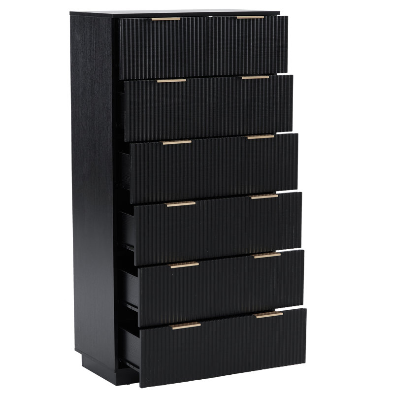 28Inch Wide Drawer Cabinet, Black
