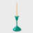 Handcrafted Jade Mint Checkered Aluminum Candleholder-609172998