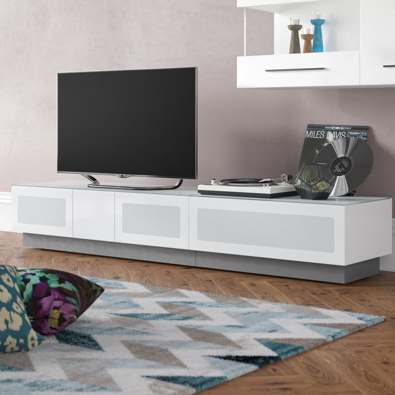Abarne Unfinished TV Stand for TVs up to 88", White