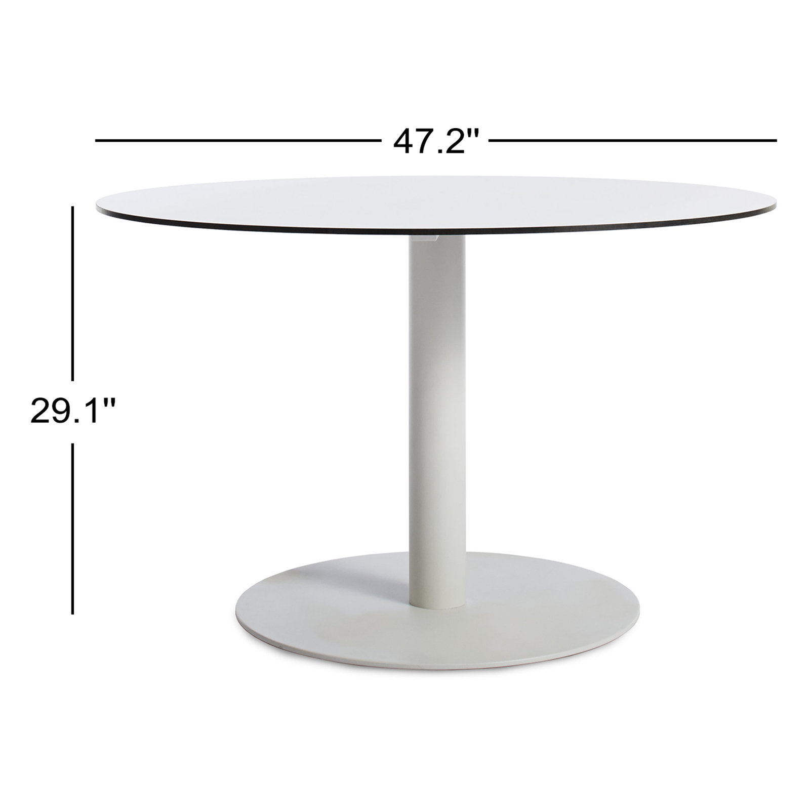Skiff Aluminum Fliptop Outdoor Coffee Table, 29.5"