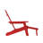 Ayleah Commercial All-Weather Plastic Adirondack Chair with Ottoman-1230226233