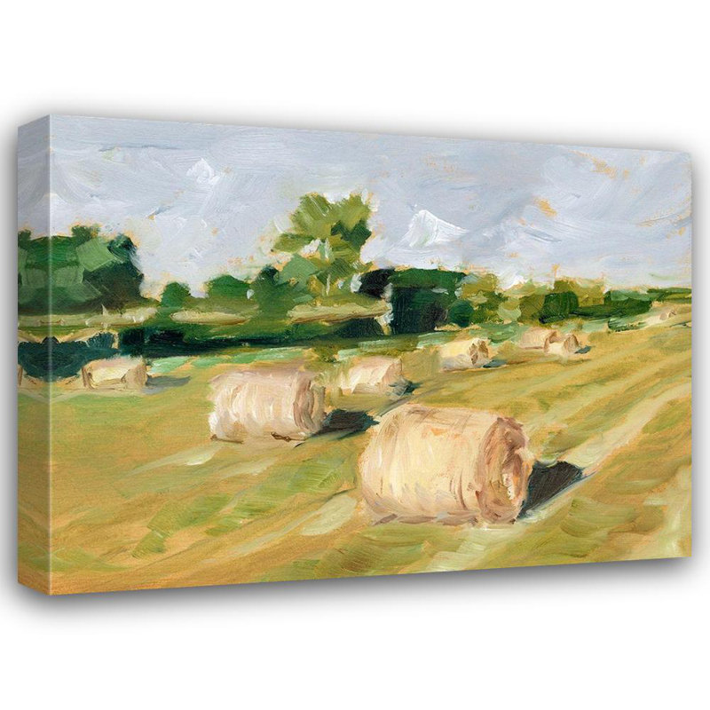 Art sur toile tendue par Harper, Ethan Gallery, titre: Hay Field II, H 28 po x l 36 po