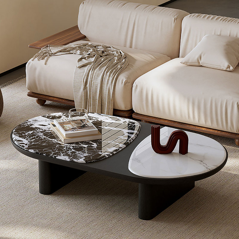 Table basse ovale de salon
