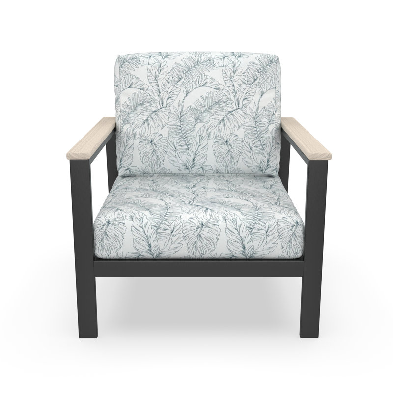 Chaise longue d'extérieur avec coussins Sunbrella® Townsend, Blanc