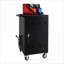 Chariot de charge mobile pour 30 tablettes / ordinateurs portables | Structure en acier | Portes verrouillables | Gestion des câbles | Métal | Noir mat-1169384209
