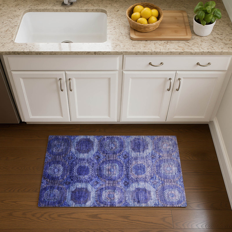 Premium Machine Washable Ralston AMF1944 Panels Rug, Rectangle 1'8" x 2'6"