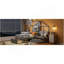 Lit simple avec canapé-lit, lit maison avec station de charge, recharge sans fil, tablettes et deux tiroirs, gris-420888788