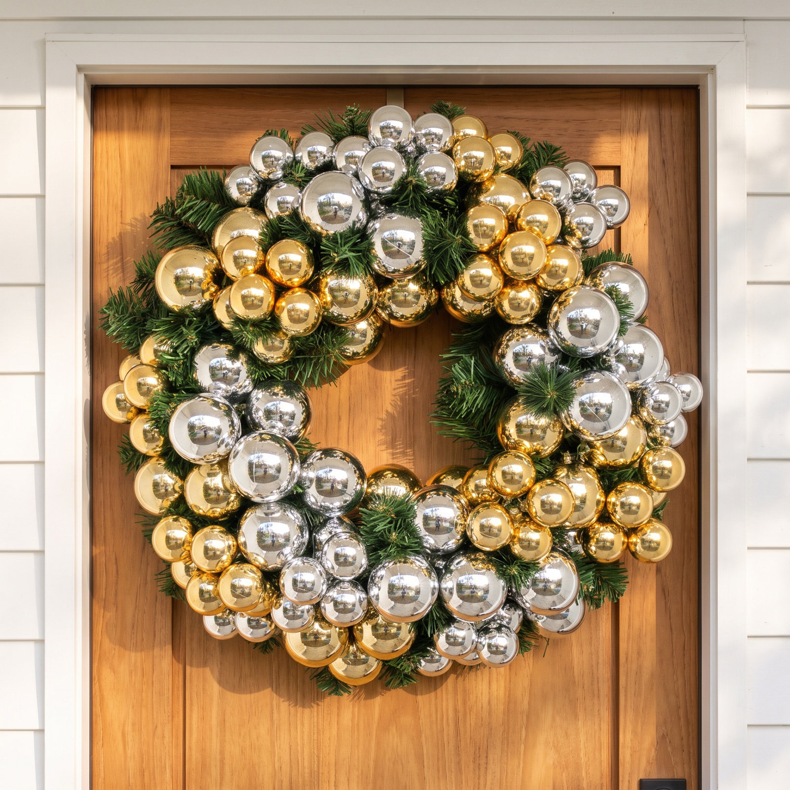 Handcrafted Faux Evergreen Wreath
