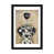 Papier d'art encadré noir sélectionné
