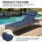 Foldable Outdoor Chaise Lounge Seat / Back Cushion Set with Headrest (Set of 2)-187239866-187239862