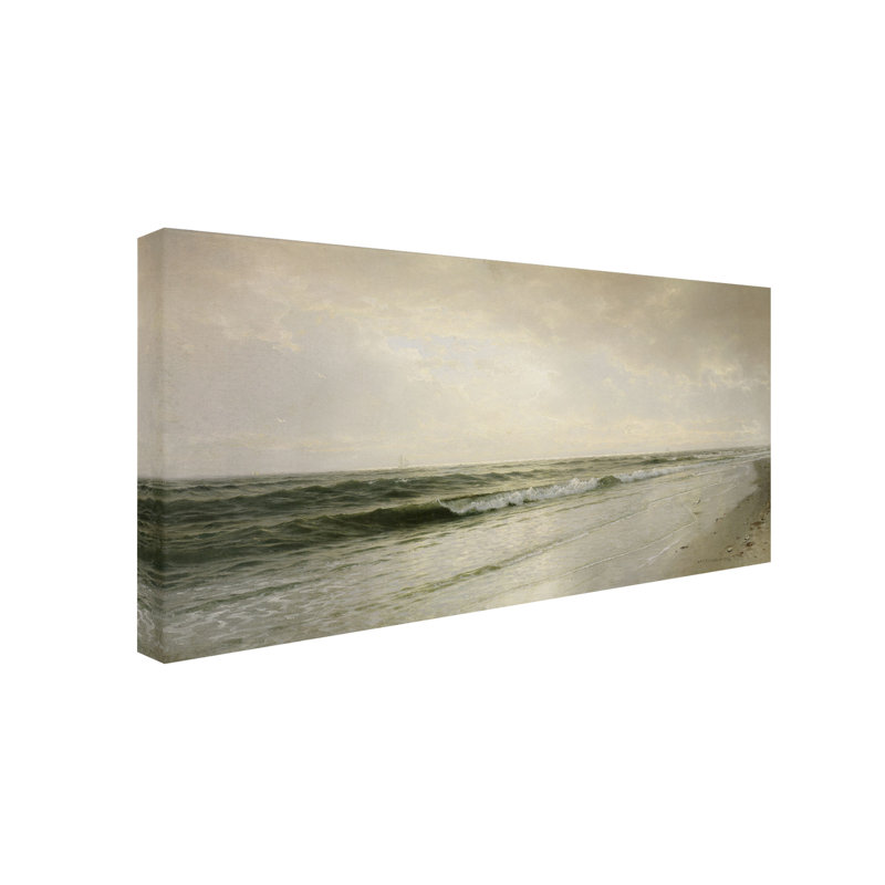 « quiet seascape 1883 », reproduction d’art sur toile tendue, H 10 po x l 19 po x P 2 po