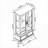 Curio Display Cabinet, Vintage Retro Lighted with Adjustable Glass Shelves, 2 Doors, 1 Drawer, Anti-Tip | Cherry | MDF+Glass