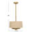 Seawell 3 - Light Gold Unique/Statement Pendant