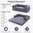 78.7" King-Size Futon Bed Corduroy Convertible Sleeper Sofa Floor Futon Couch With 2 Pillows - No Assembly Required-1191607239-1194771798