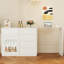 Bureau en L avec tiroirs, bureau d'ordinateur pivotant à 360 ° avec rangement, bureau de coin