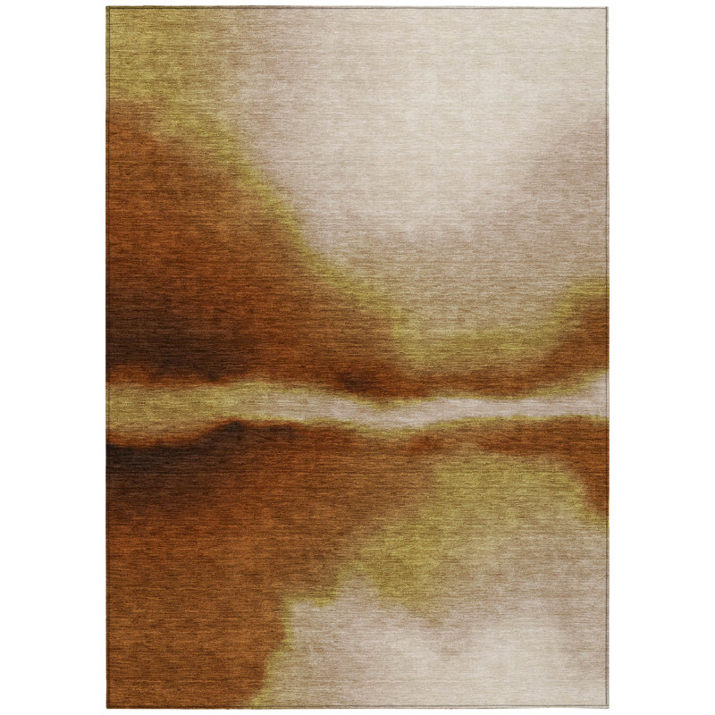 Machine Washable Indoor/Outdoor Chantille ACN2419 Abstract Rug, Rectangle 8' x 10'