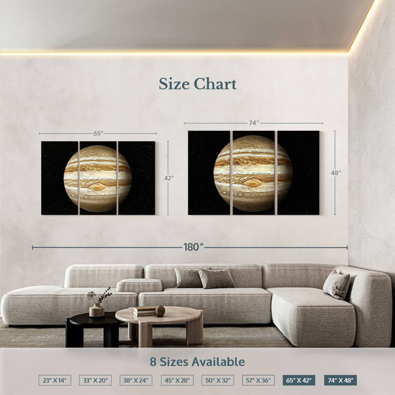 Oberle Jupiter Planet, 42" H x 65" W