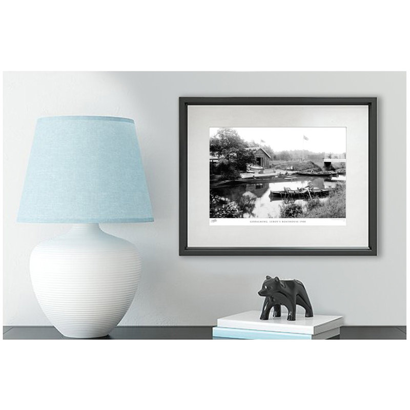 Godalming, Leroy's Boathouse 1908 by Francis Frith - Single Picture Frame Print, 28cm H x 36cm W x 2.3cm D