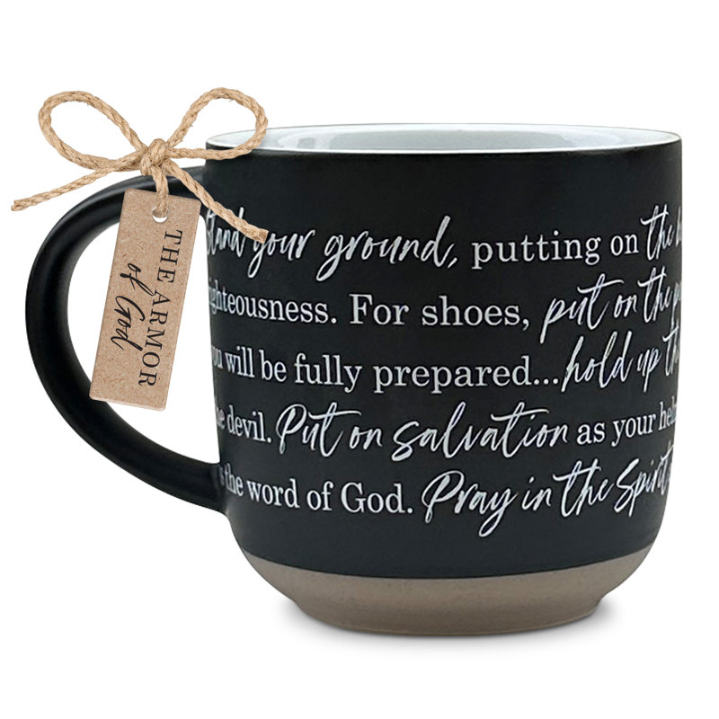 Tasse Armour Of God Eph. 6: 14-18 Noir