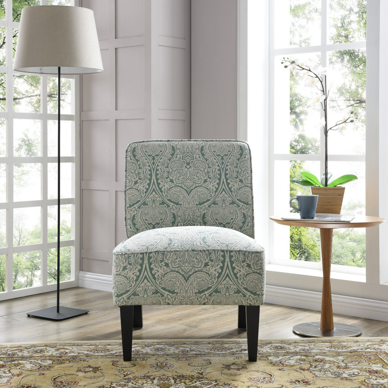 Fauteuil de chambre Marotta, Cachemire menthe